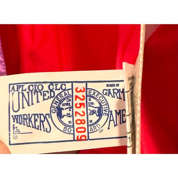 90's Roffe Skiwear Neon Pink Geometric pattern ski jacket Womens 10 - Picture 9 of 9